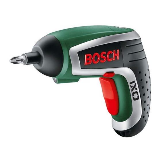 Bosch IXO Originalbetriebsanleitung