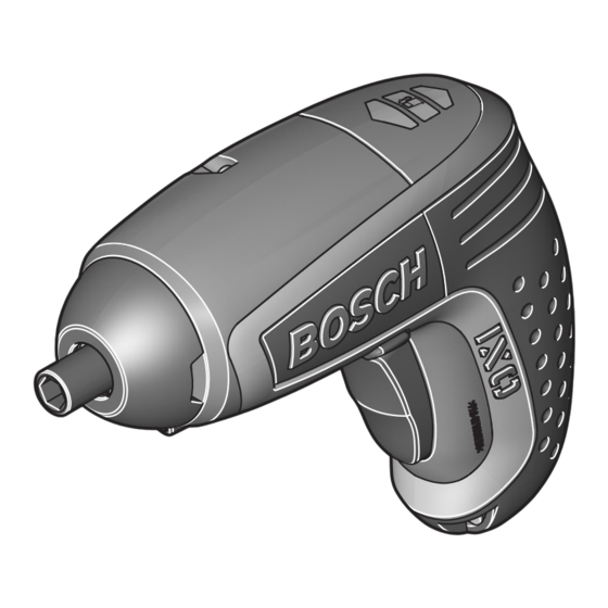 Bosch IXO Originalbetriebsanleitung
