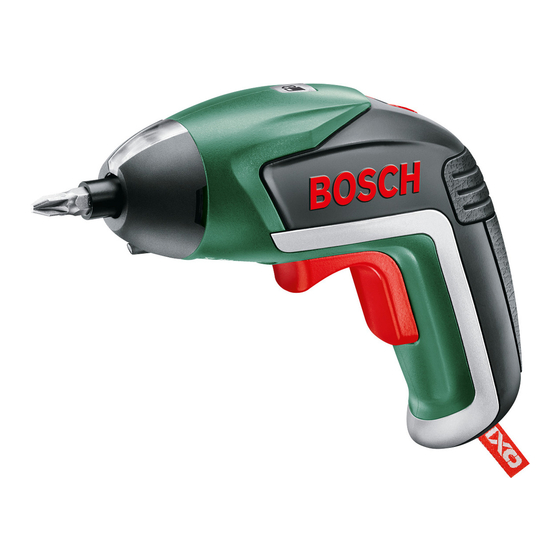 Bosch IXO Originalbetriebsanleitung