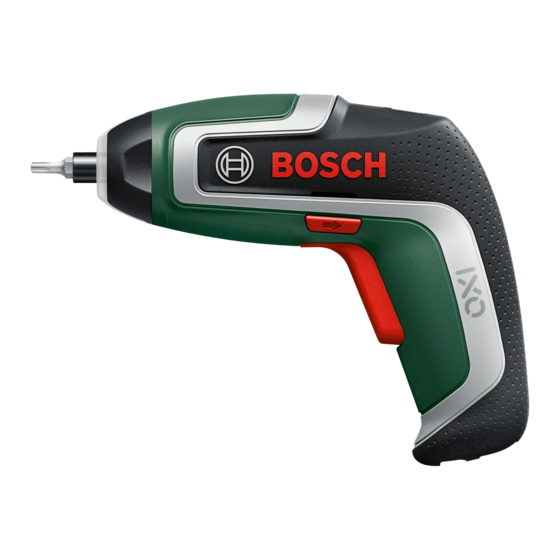 Bosch IXO Originalbetriebsanleitung