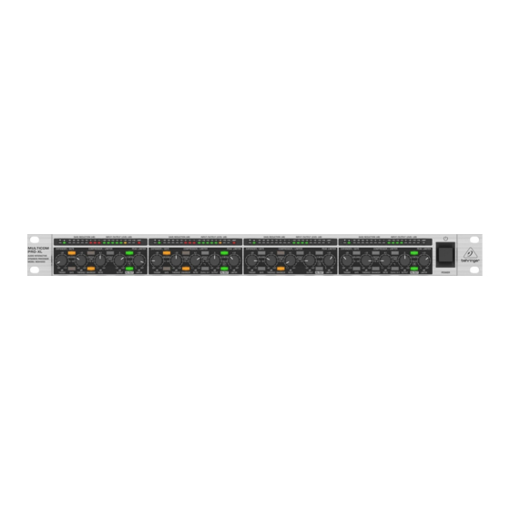 Behringer MDX4600 Bedienungsanleitung