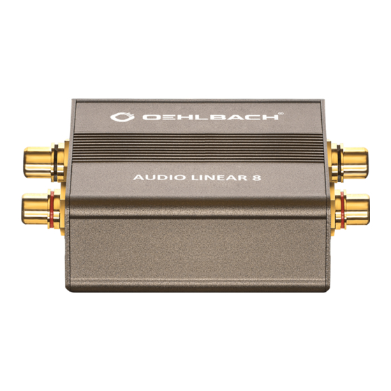 Oehlbach AUDIO LINEAR 8 Bedienungsanleitung