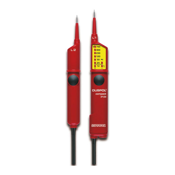Benning DUSPOL compact Bedienungsanleitung