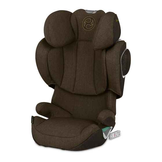 Cybex Platinum SOLUTION Z-FIX Bedienungsanleitung