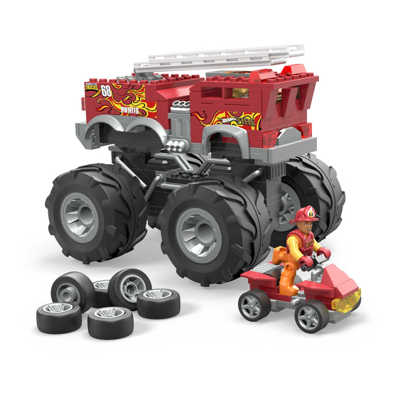 Mega Hot Wheels MONSTER TRUCKS HW 5-ALARM Bedienungsanleitung