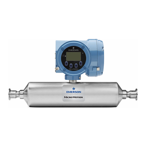 Emerson Micro Motion T-Serie Installationsanleitung