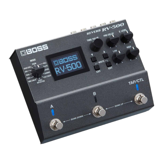 Boss Reverb RV-500 Handbücher