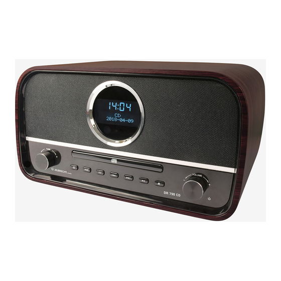 Albrecht Audio DR 790 CD Bedienungsanleitung