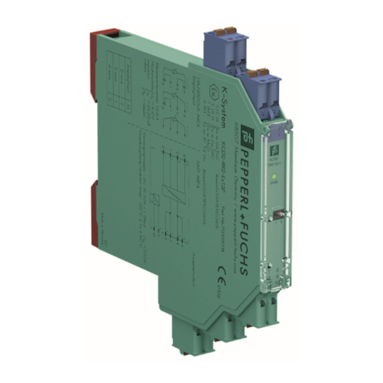 Pepperl+Fuchs KCD2-STC-Ex1.SP Betriebsanleitung