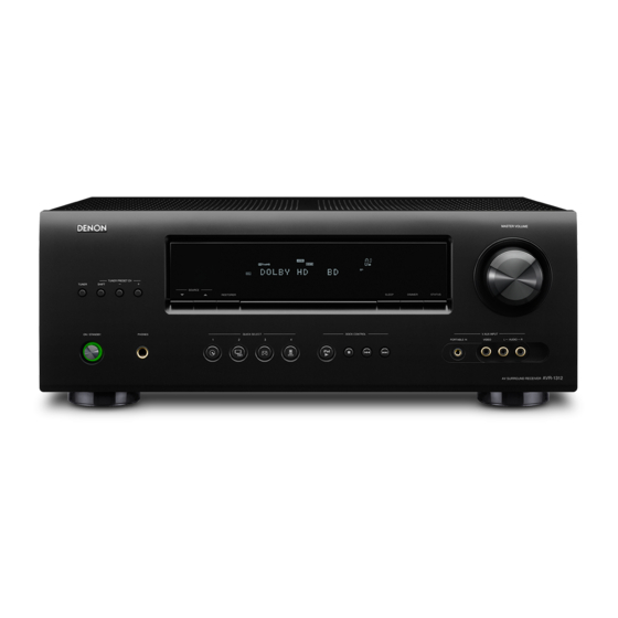 Denon AVR-1312 Erste Schritte