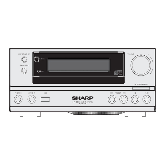 Sharp XL-HF100H (BK) Handbuch