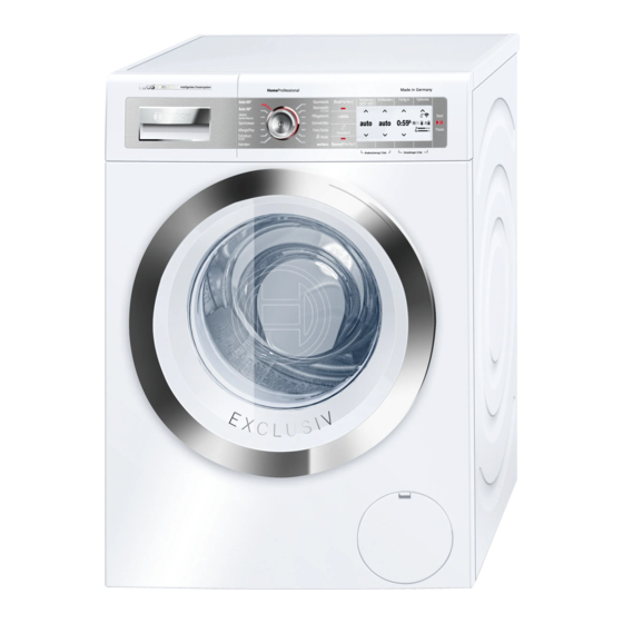 Bosch WAYH2890 Gebrauchs- Und Aufstellanleitung