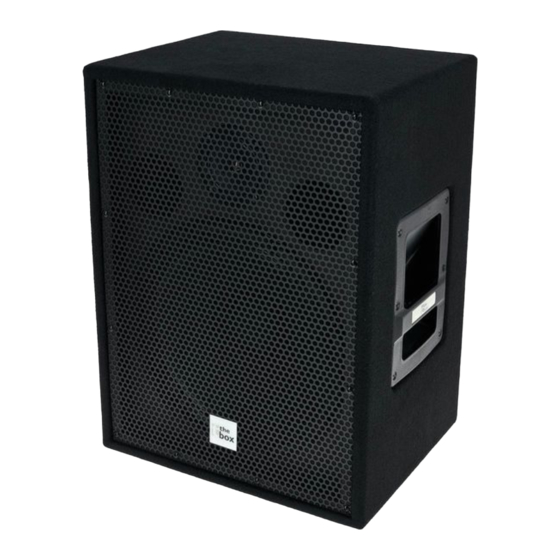 thomann The box PA12ECO MKII Bedienungsanleitung