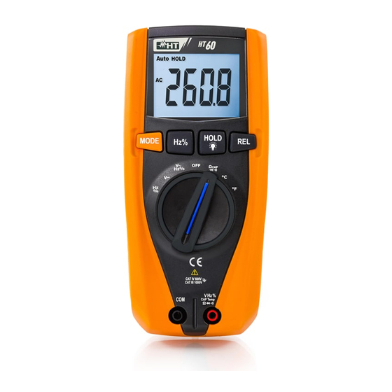 HT Instruments HT60 Bedienungsanleitung