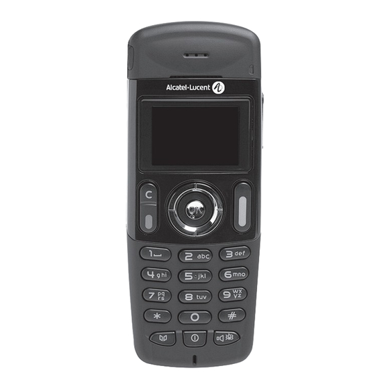 Alcatel-Lucent OmniPCX Office400 DECT Handset Bedienungsanleitung