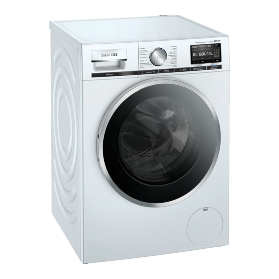 Siemens WM6HXE41FG Gebrauchs- Und Montageanleitung