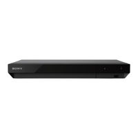 Sony UBP-X700/K Bedienungsanleitung