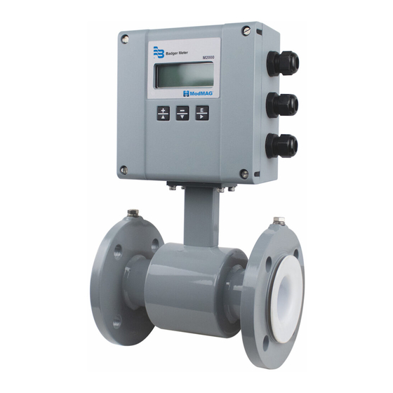 Badger Meter ModMag M2000 Installations- Und Bedienungsanleitung