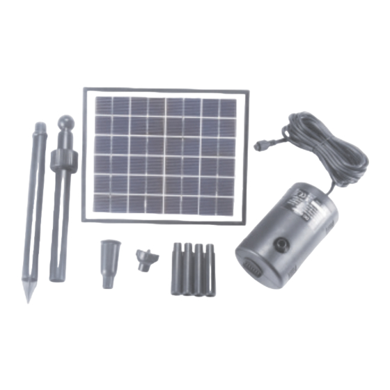 Agora-Tec AT-Solarpumpe 5W Bedienungsanleitung