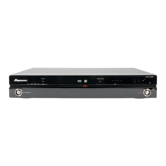 Pioneer DVR-LX60D Bedienungsanleitung