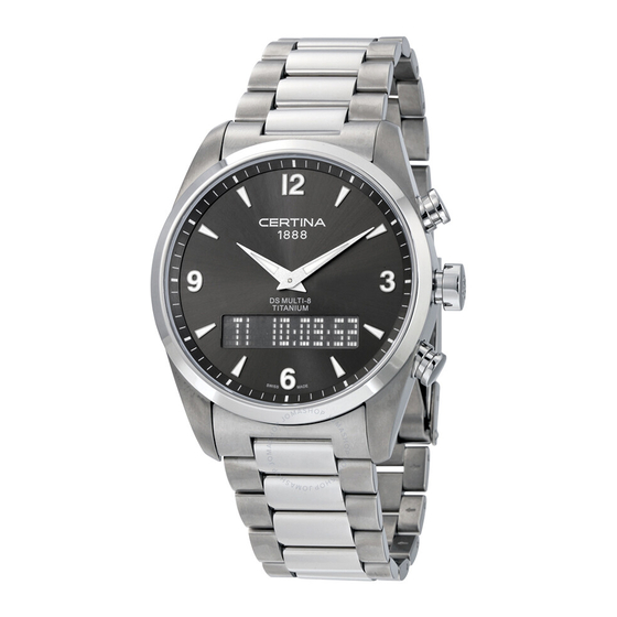 Certina DS Multi-8 Bedienungsanleitung