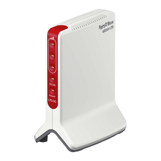Fritz!Box 6820 LTE Handbuch