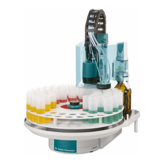 Metrohm 855 Robotic Titrosampler Handbuch
