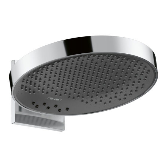HANSGROHE Rainfinity Digital 360 3jet 25032 Serie Gebrauchsanleitung, Montageanleitung