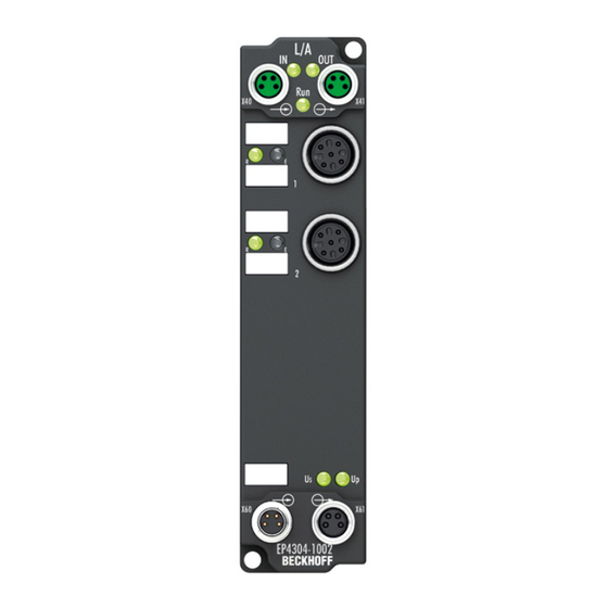 Beckhoff EP43 4-1002 Serie Dokumentation