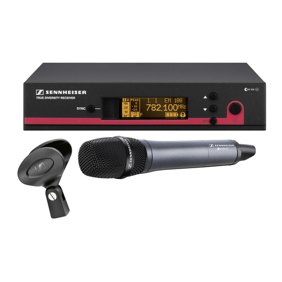 Sennheiser evolution wireless G3 Bedienungsanleitung
