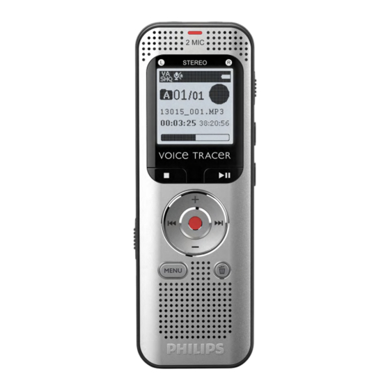 Philips VoiceTracer DVT2015 Benutzerhandbuch