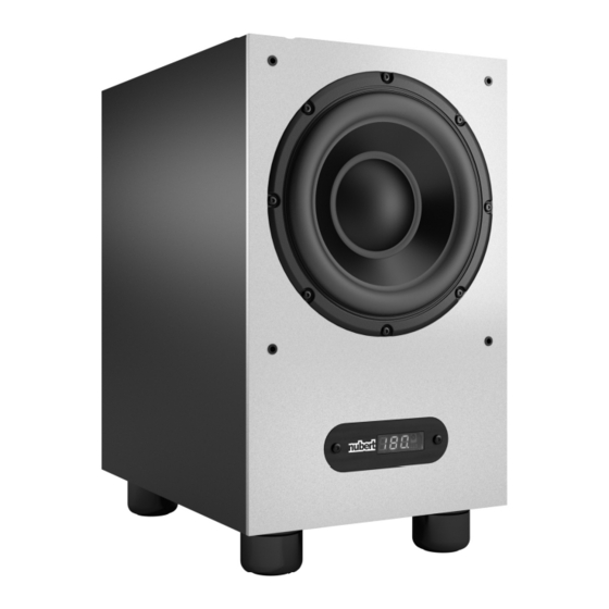 nubert nuBox AW-443 Bedienungsanleitung, Anschlusshinweise, Aufstellung, Technische Daten