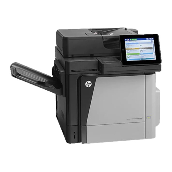 HP Color LaserJet Enterprise MFP M680 series Installationshandbuch