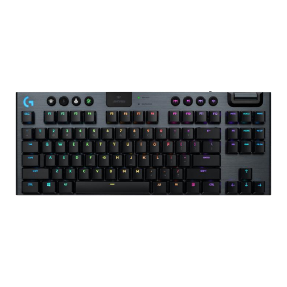 Logitech LIGHTSPEED G915 TKL Bedienungsanleitung