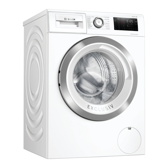 Bosch WAU28R90 Gebrauchs- Und Montageanleitung