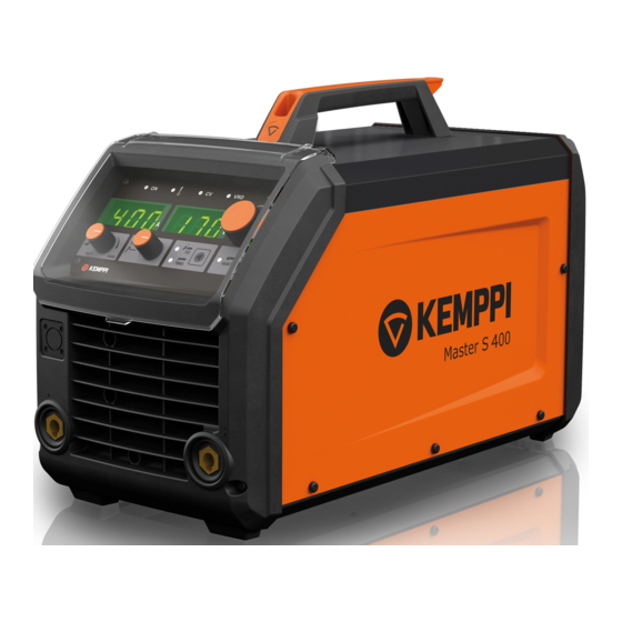 Kemppi Master S 400 Gebrauchsanweisung