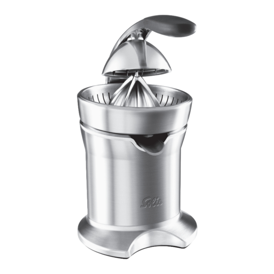 SOLIS CITRUS PRESS PRO typ 845 Handbuch