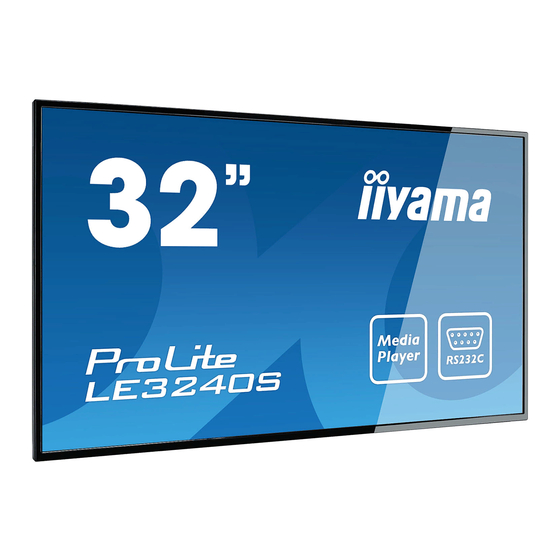 iiyama ProLite LE324OS Bedienungsanleitung
