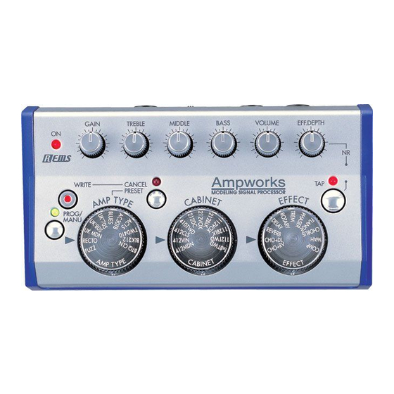 Korg Ampworks Bedienungshandbuch