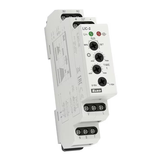 Elko EP LIC-2 Bedienungsanleitung
