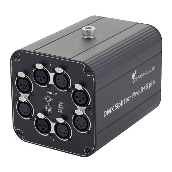 thomann Stairville DMX Splitter Pro 3+5 pin Bedienungsanleitung