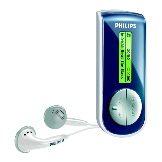 Philips SA4100 Bedienungsanleitung