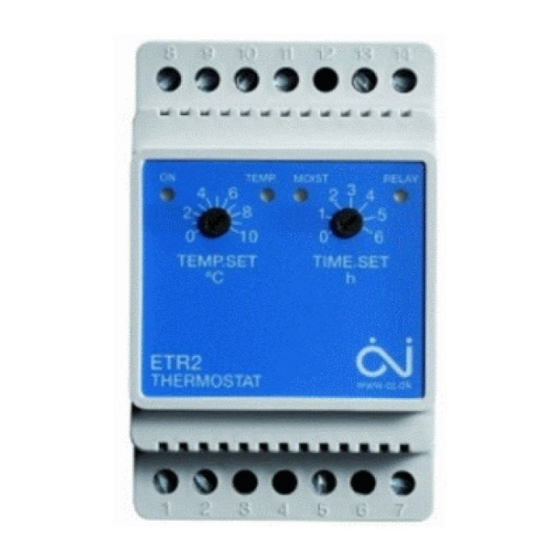 OJ Electronics OJ Microline ETR2 Anleitung