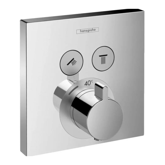 HANSGROHE ShowerSelect series Gebrauchsanleitung, Montageanleitung