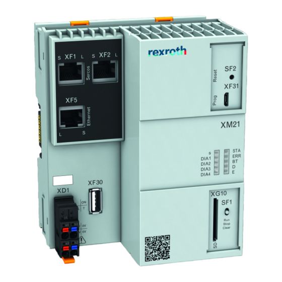 Bosch REXROTH IndraControl XM21 Handbücher