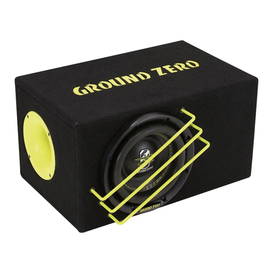 Ground Zero RADIOACTIVE GZRB 20SPL Anleitung