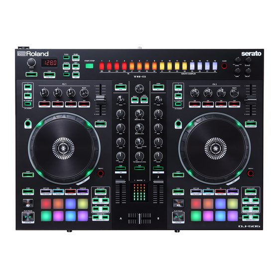 Roland DJ-505 Kurzanleitung