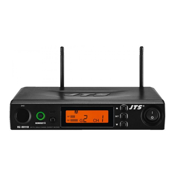 Monacor International JTTS RU-8011D/5 Bedienungsanleitung