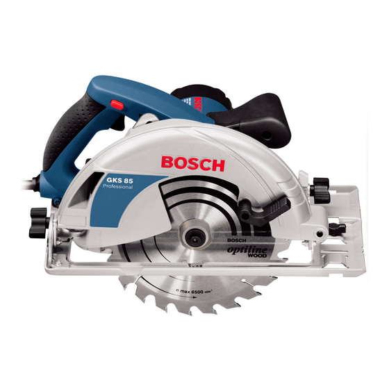 Bosch GKS 85 Professional Originalbetriebsanleitung