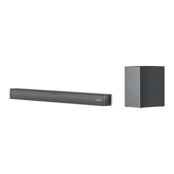 Sharp HT-SBW182 Kurzanleitung